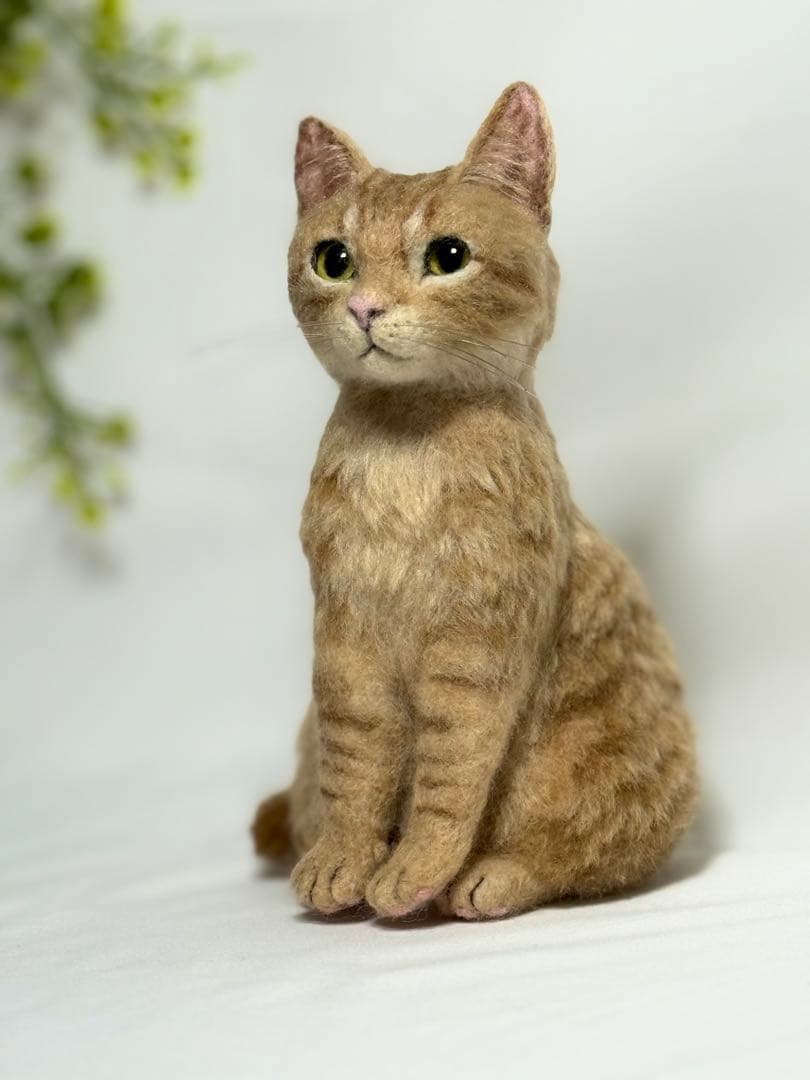 羊毛フェルト 猫 茶トラ サンプルページ ねこ