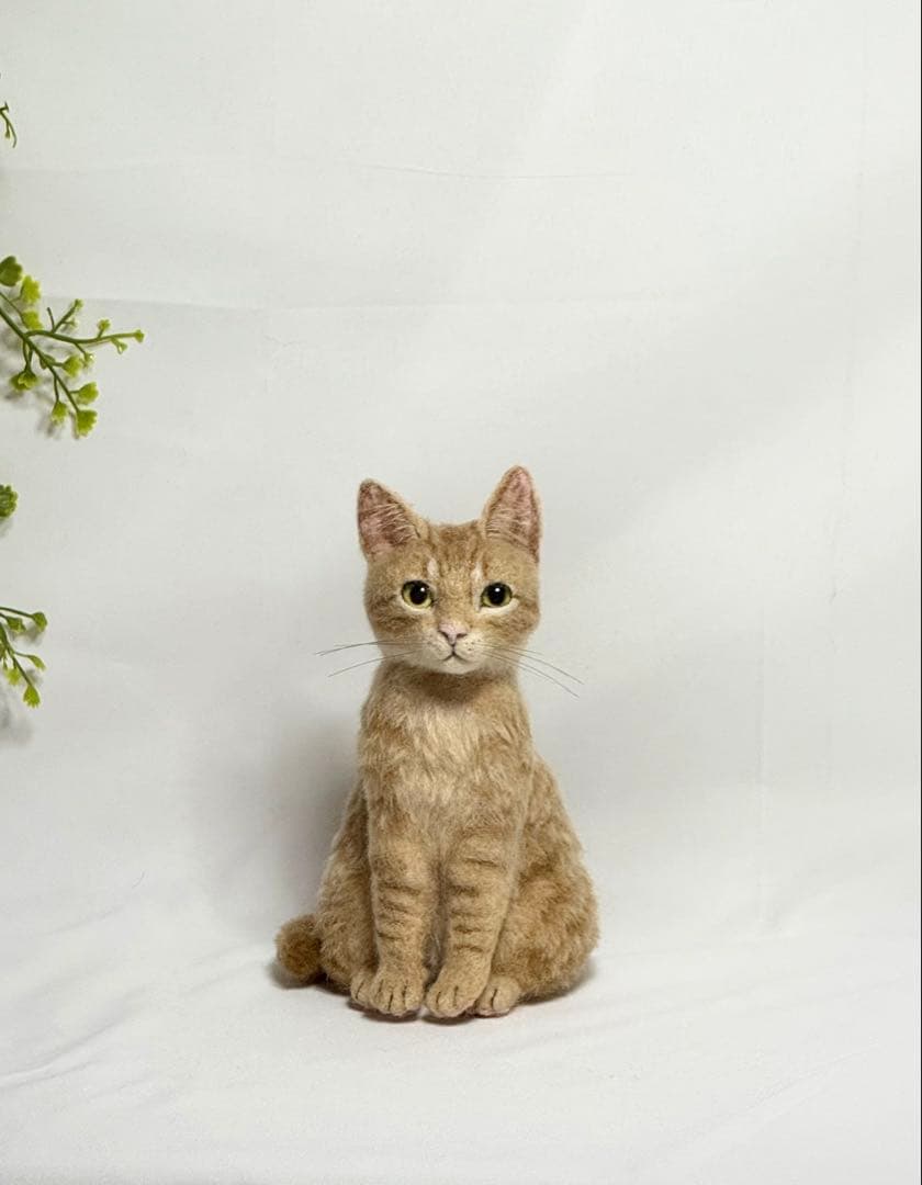 羊毛フェルト 猫 茶トラ サンプルページ ねこ