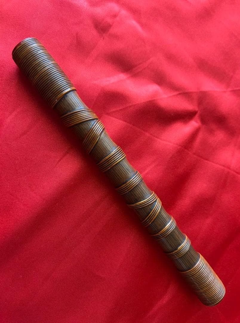 篳篥 煤竹製 籐巻き 本管　良く鳴る盧舌（ろぜつ）付　収納箱付　初心者　雅楽