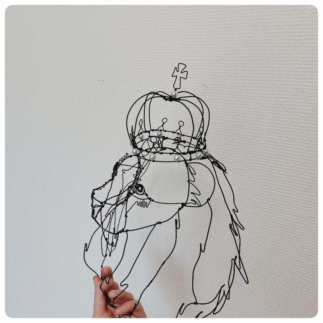 ワイヤーアート　ワイヤークラフト　ライオンさん