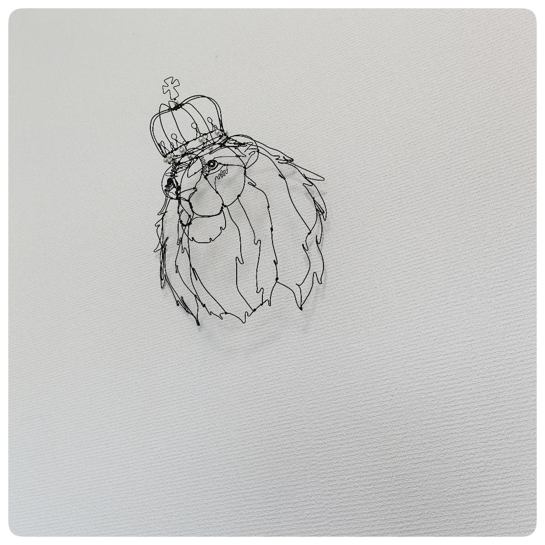 ワイヤーアート　ワイヤークラフト　ライオンさん