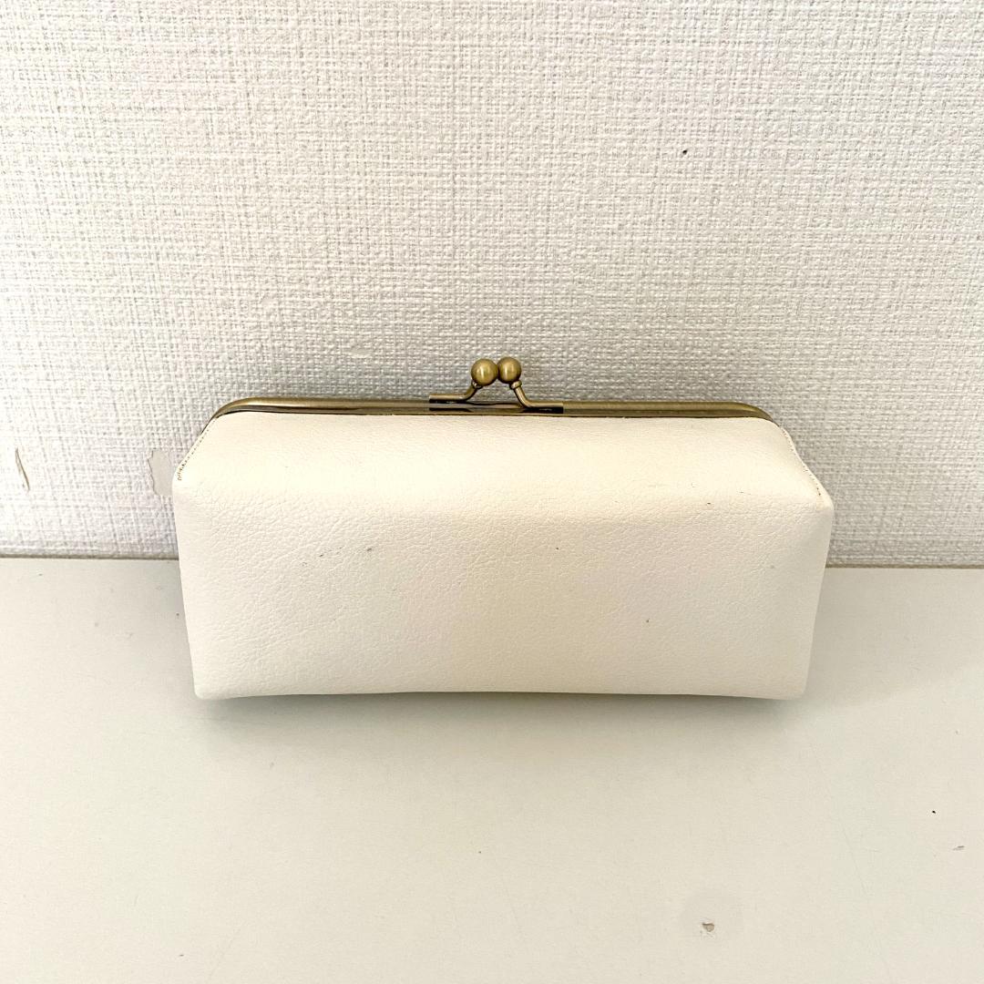 追加！【Boxがま口ポーチ】 3色切り替えの大人配色 がま口バッグ セット 合皮