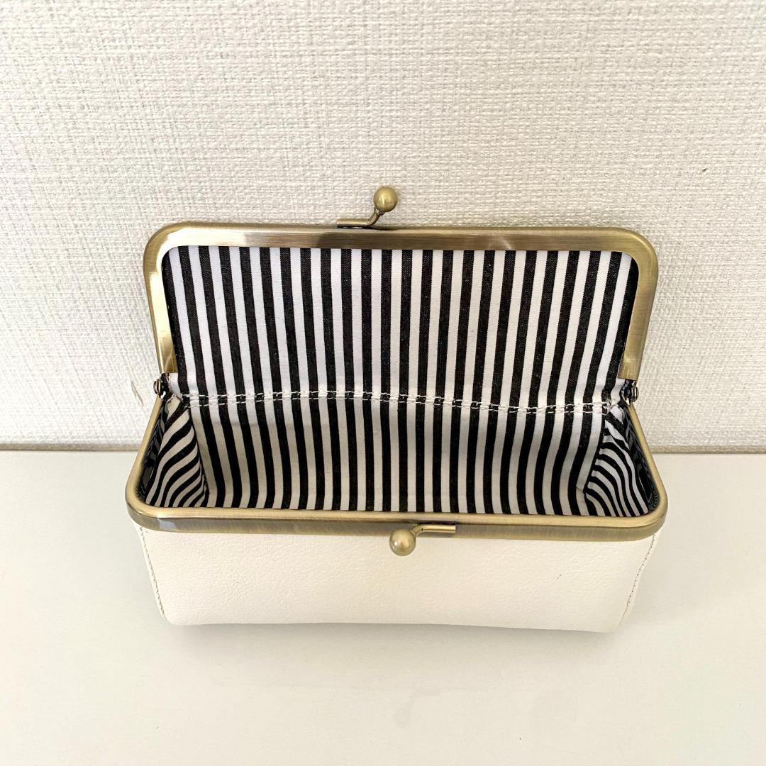 追加！【Boxがま口ポーチ】 3色切り替えの大人配色 がま口バッグ セット 合皮