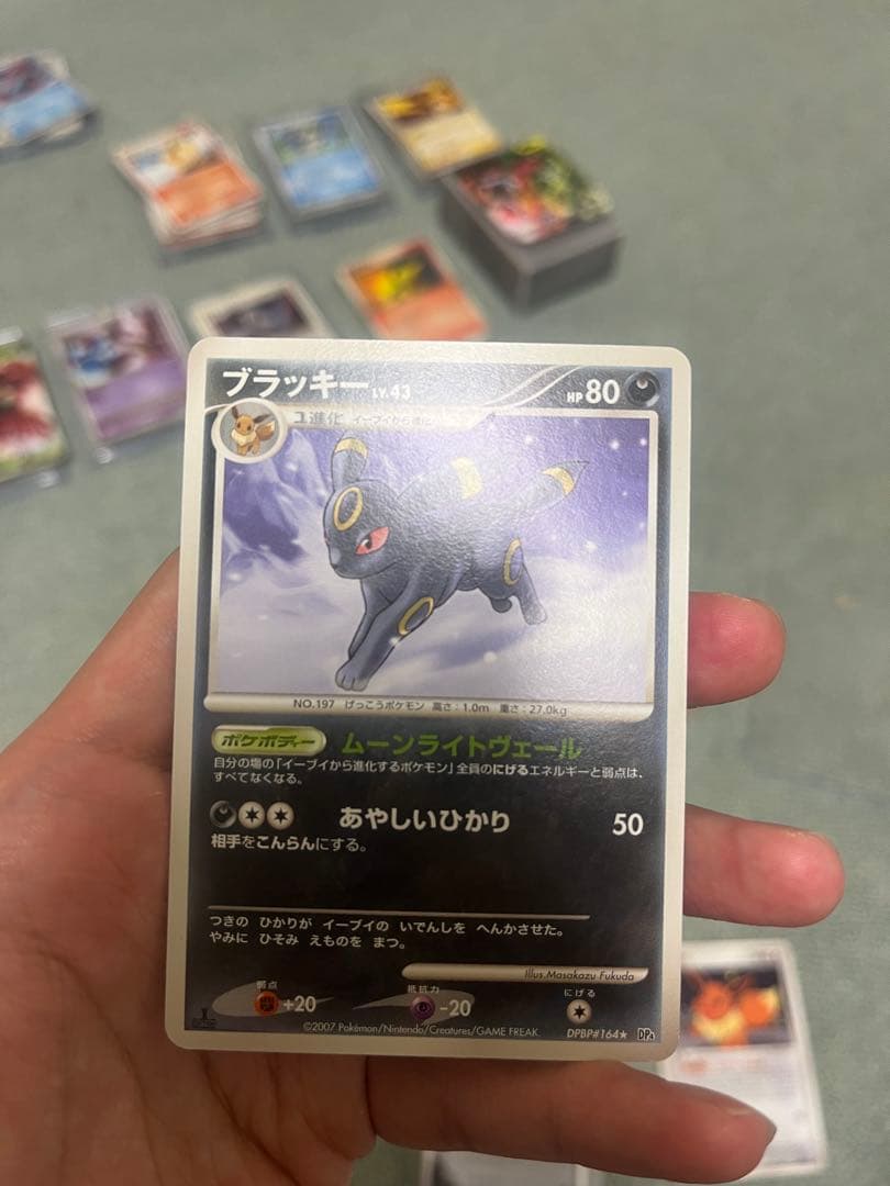 ブラッキーex、イーブイ、ブラッキーのカードセット