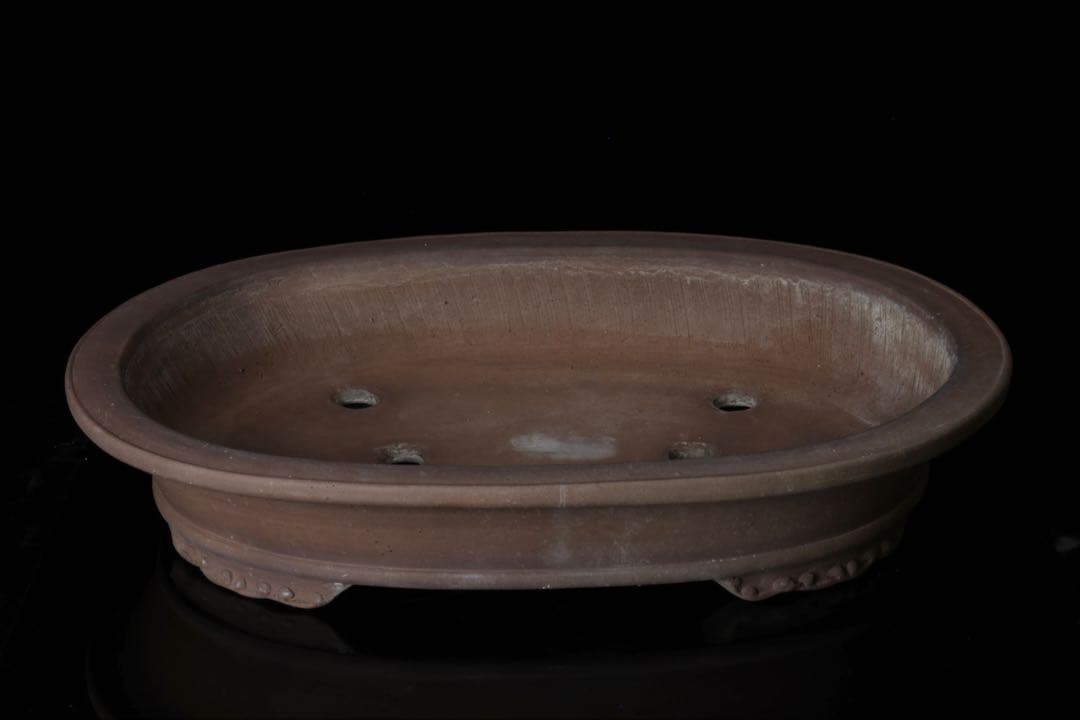 盆栽鉢 礼峰造 57㎝ 在銘 盆器 園芸 盆栽用具 古美術品 骨董品