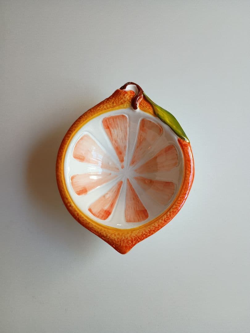 パンジーページ　新品・未使用イタリア製オレンジ柄サラダボウル２枚セットほか