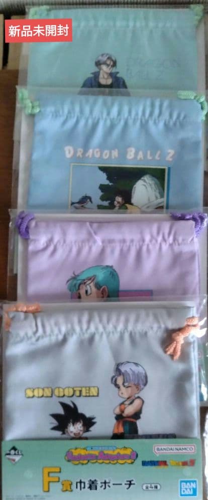 ドラゴンボール一番くじA賞孫悟空＆クリリン ＋陶器コレクション＋巾着