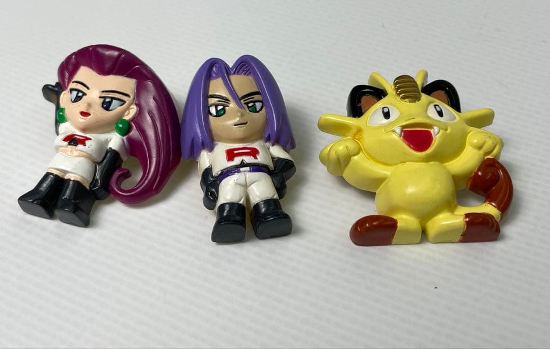 ポケモン　ロケット団　ムサシ　コジロウ　ニャース 初期　グッズ　クリップ　アニメ