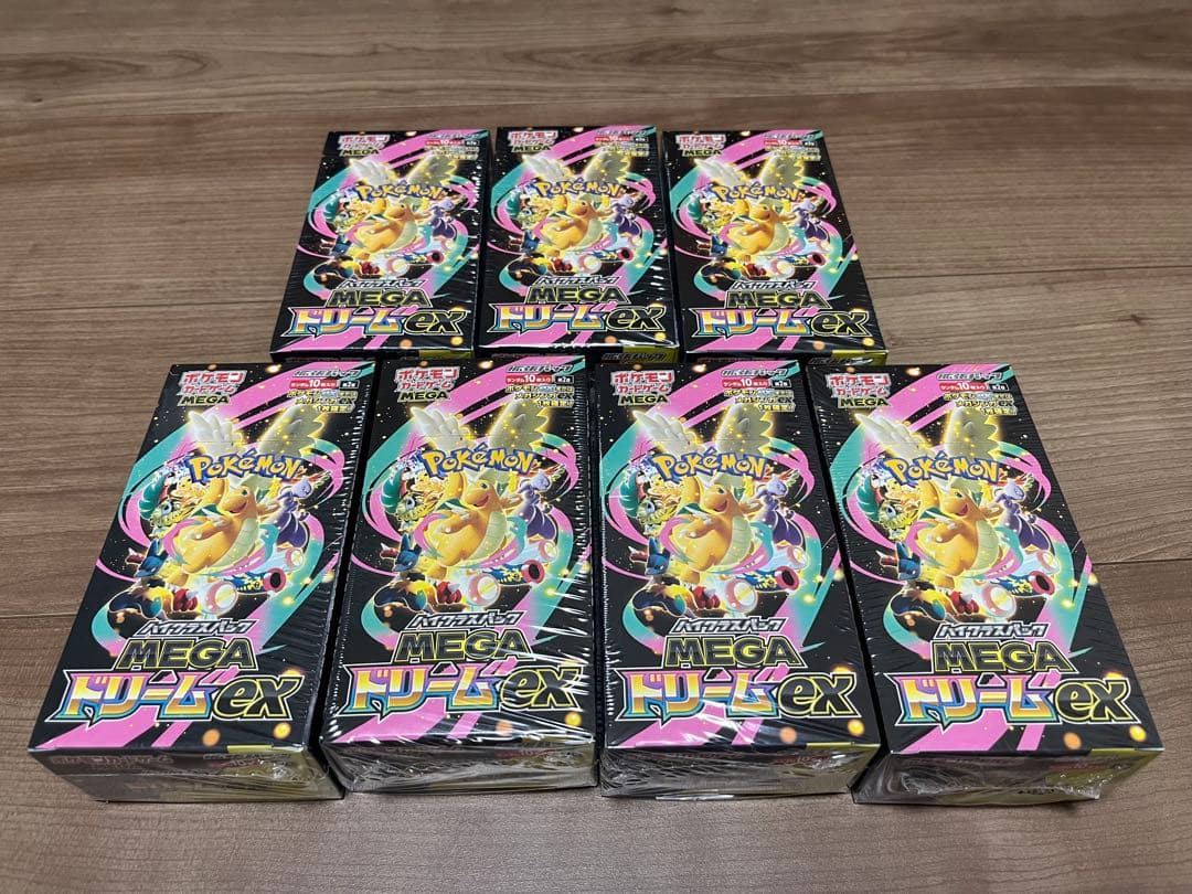 ポケモンカードゲーム MEGAドリームex シュリンク付き 7box +7枚
