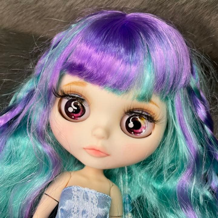 アイシードール 白肌 パール グリーンミックス カスタム ガラス目 アイチェンジ