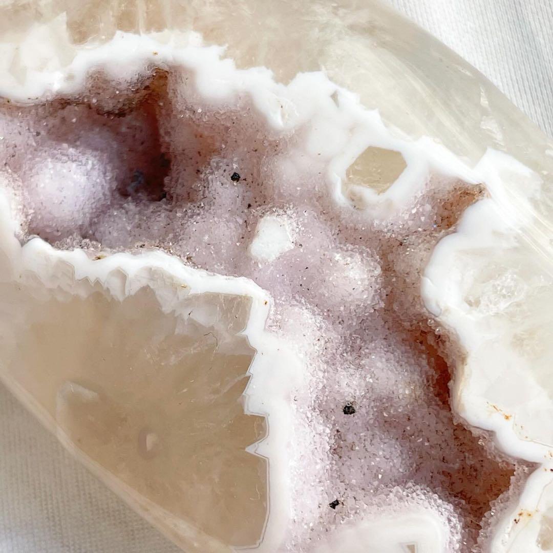 【在庫SALE✨】レア！ ピンクジオード 桜瑪瑙アメジストジオード 天然石　笑口