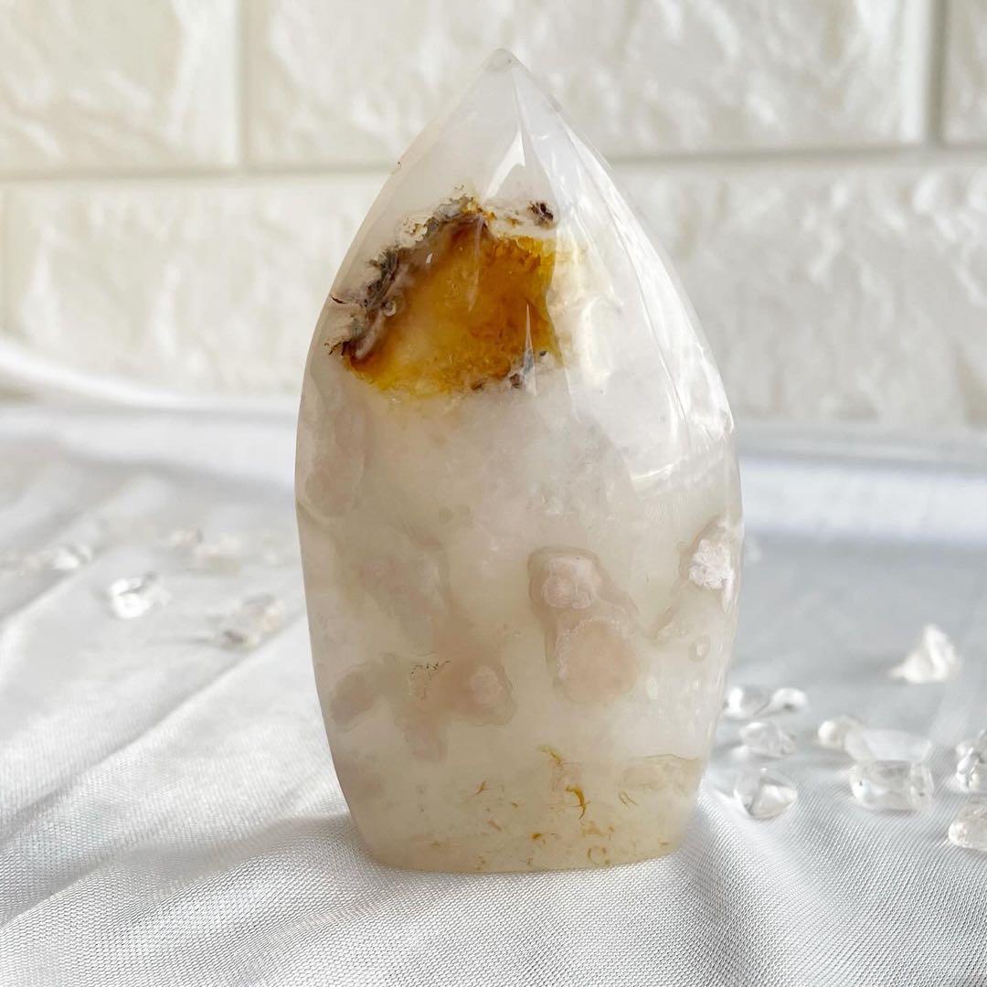 【在庫SALE✨】レア！ ピンクジオード 桜瑪瑙アメジストジオード 天然石　笑口