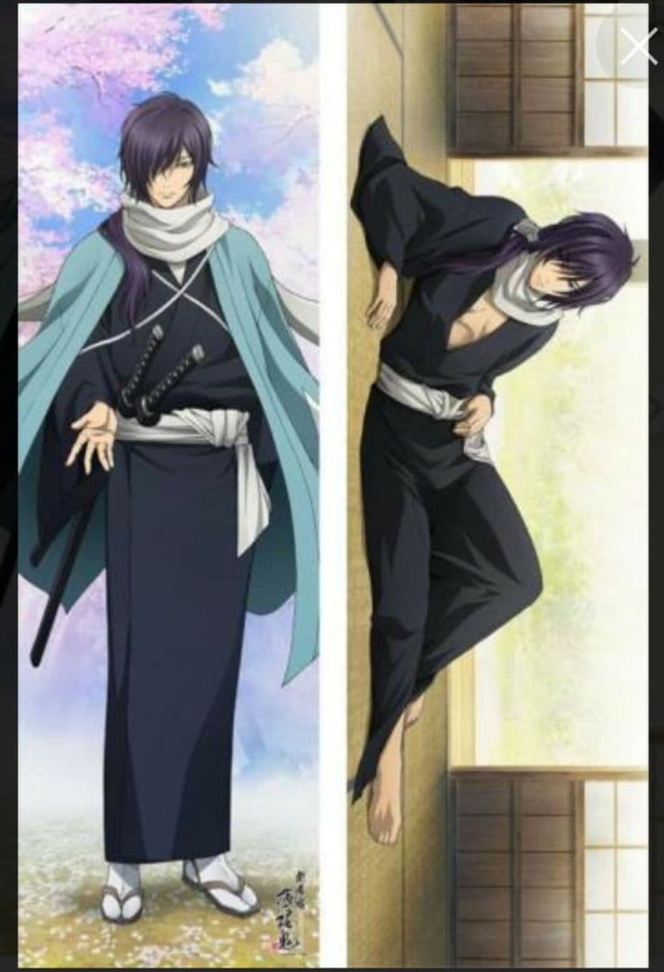 薄桜鬼 斎藤一の描き下ろし抱き枕カバー