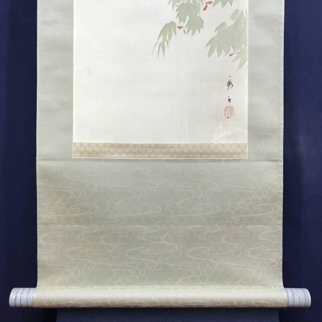 真作/作者不詳/瀧図/滝図/瀑布図/夏の掛軸/掛軸☆宝船☆AK-819