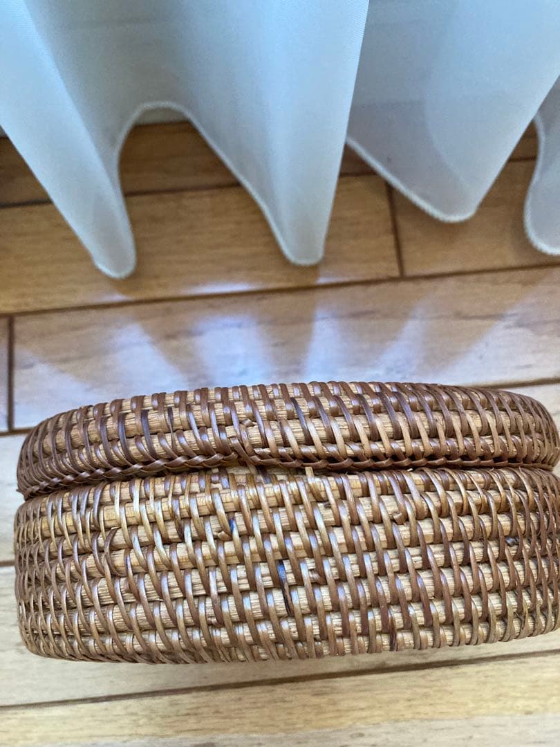 編みかご　小物入れ