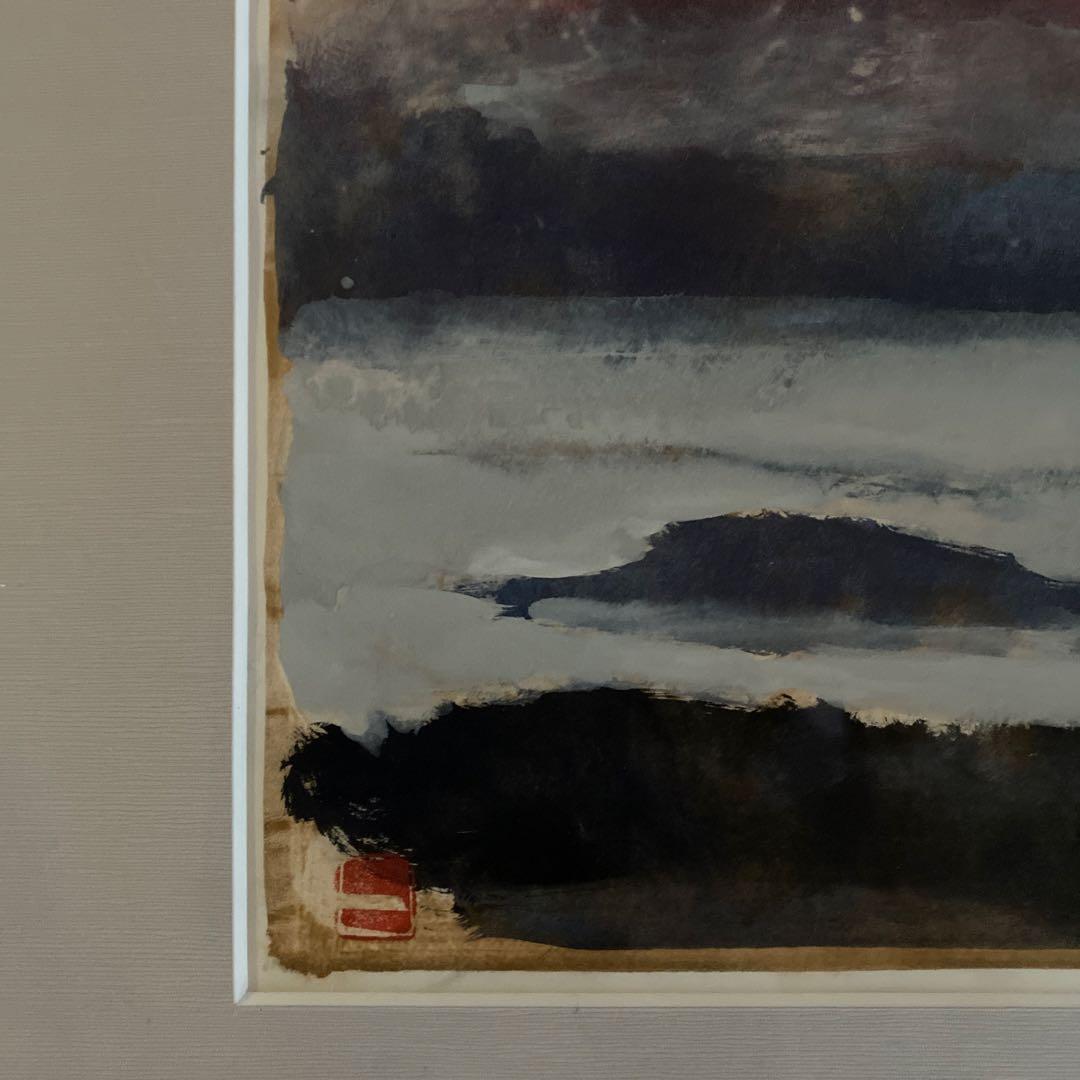 シルク　S.H 赤富士早朝の富士山です