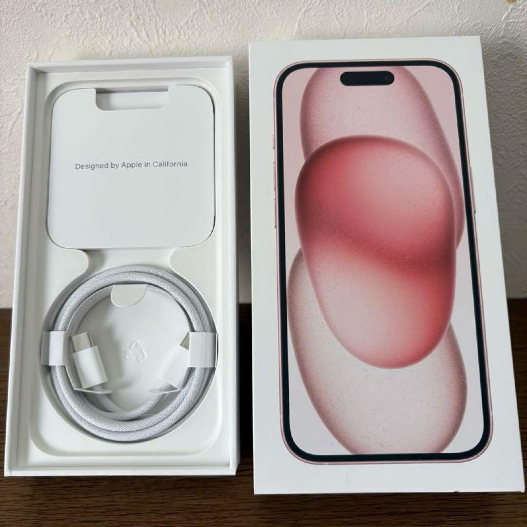 【美品】　iPhone15 ピンク　128GB