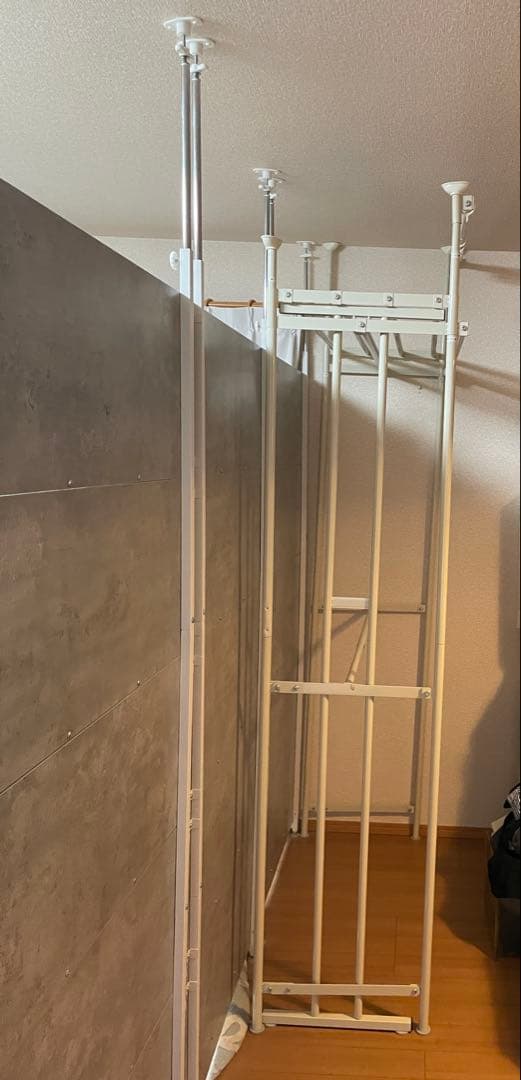 相模原【直接受取り優先】突っ張りクローゼットハンガーラックワイド 衣類収納