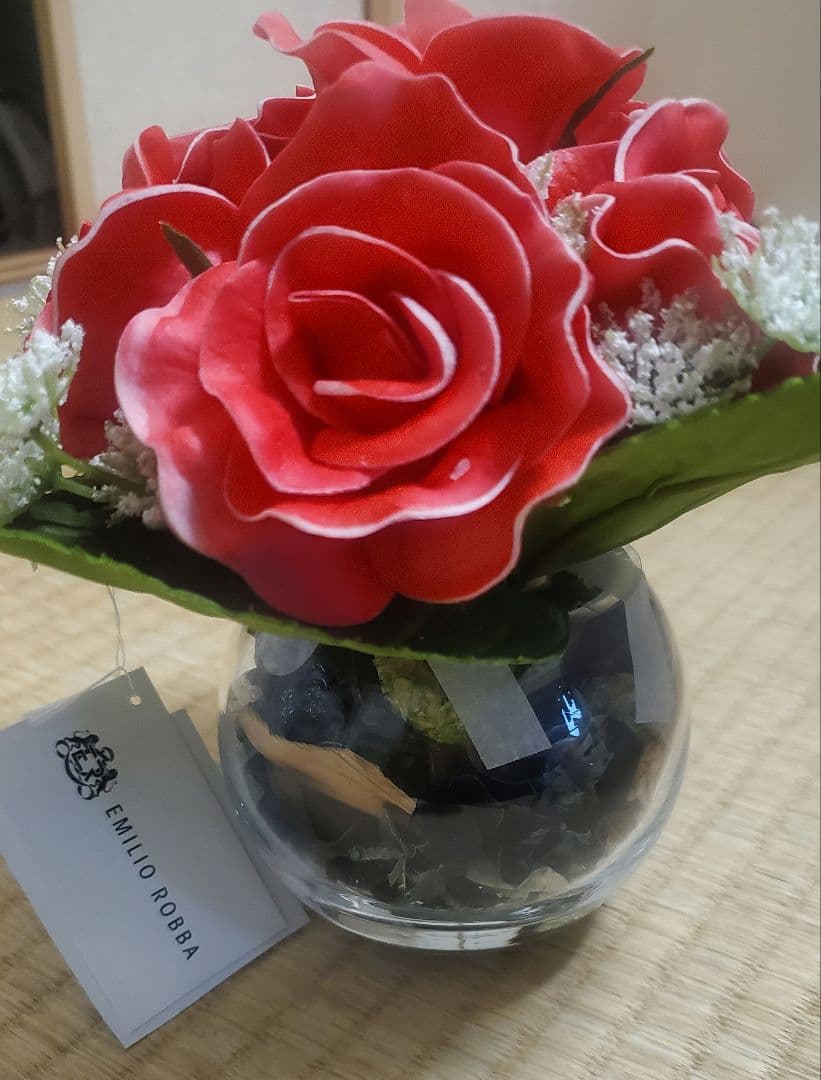 EMILIO ROBBA プリザーブドフラワー 赤いバラ