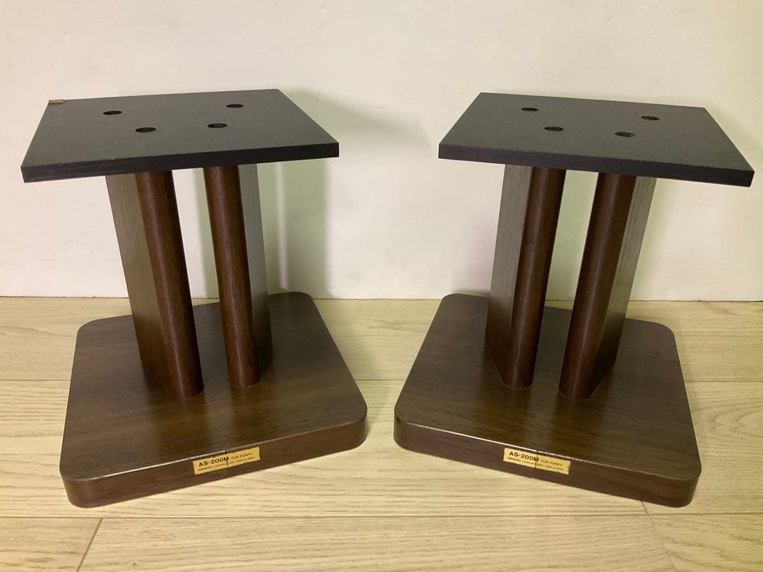 ONKYO スピーカースタンド AS-200M 木目調　ダークブラウン