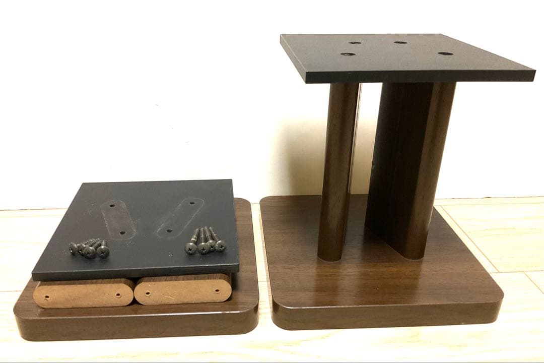 ONKYO スピーカースタンド AS-200M 木目調　ダークブラウン