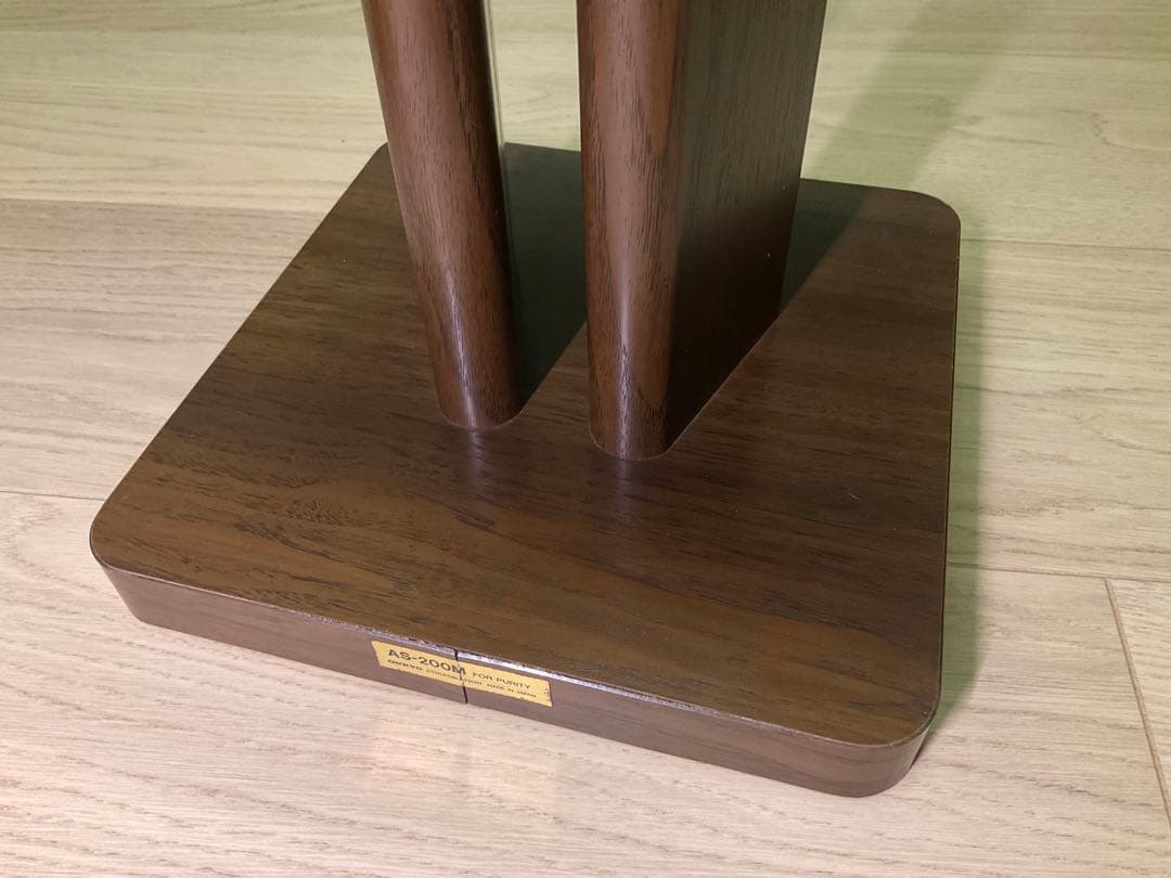 ONKYO スピーカースタンド AS-200M 木目調　ダークブラウン