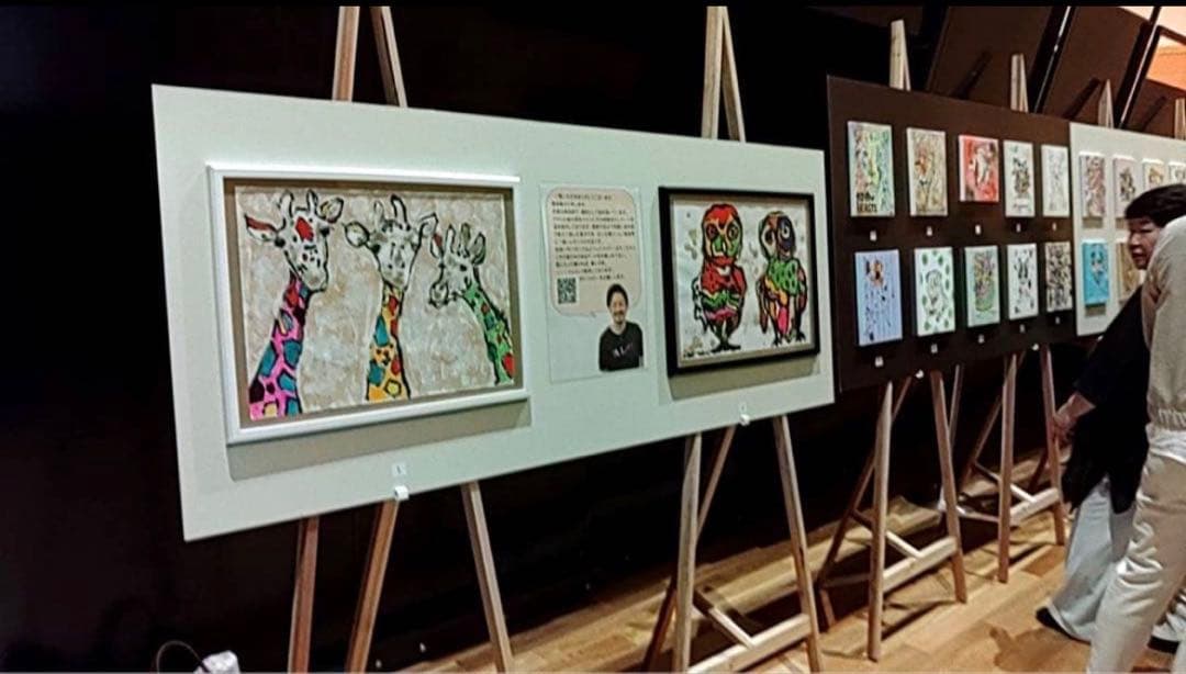 抽象画/絵画/動物画/ハンドメイド/ドローイング