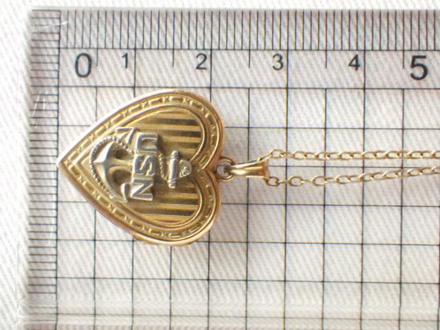 【1940年代頃】USN 米海軍 12K金張 ミリタリー ヴィンテージネックレス