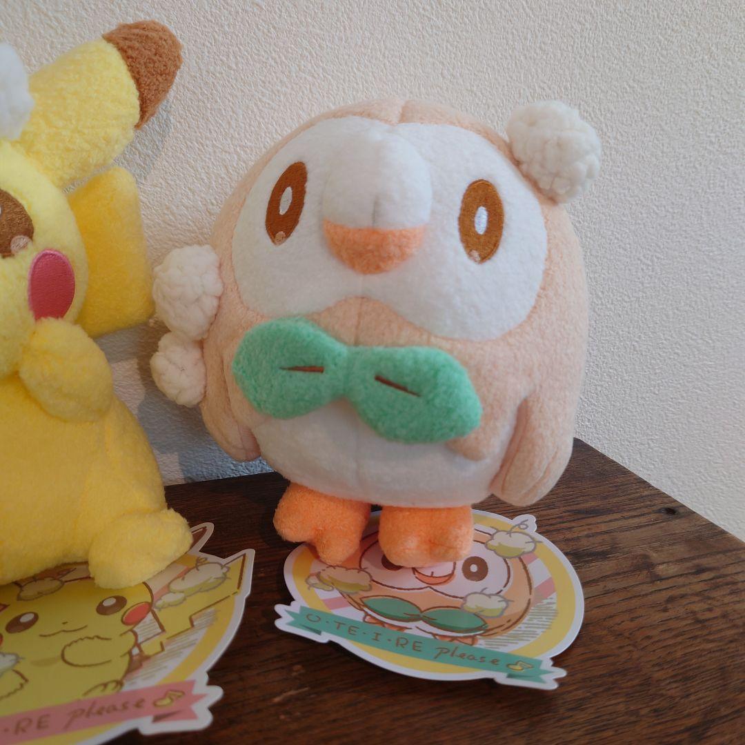 2017 ポケモンセンター　ぬいぐるみ　OTEIRE　モクロー　ピカチュウ