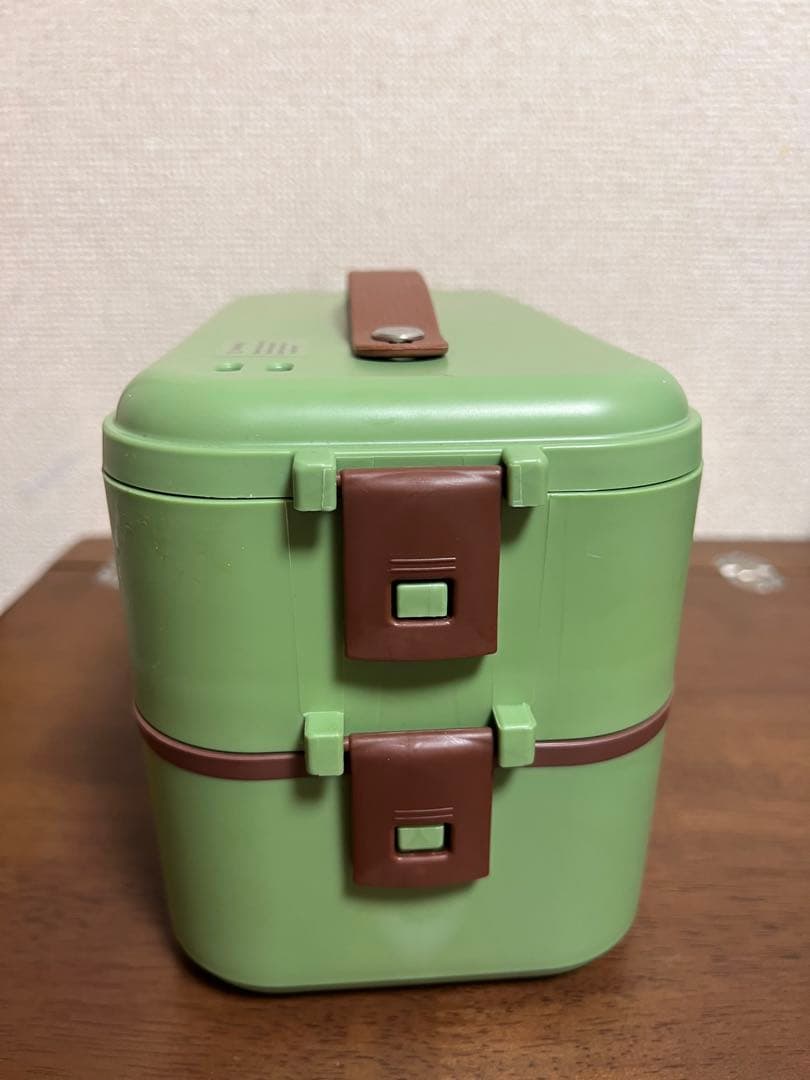 電熱弁当箱 自炊式 ミニ炊飯器 2層蒸し器 弁当箱 自宅 オフィス 通学 旅行