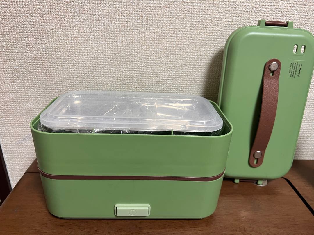 電熱弁当箱 自炊式 ミニ炊飯器 2層蒸し器 弁当箱 自宅 オフィス 通学 旅行