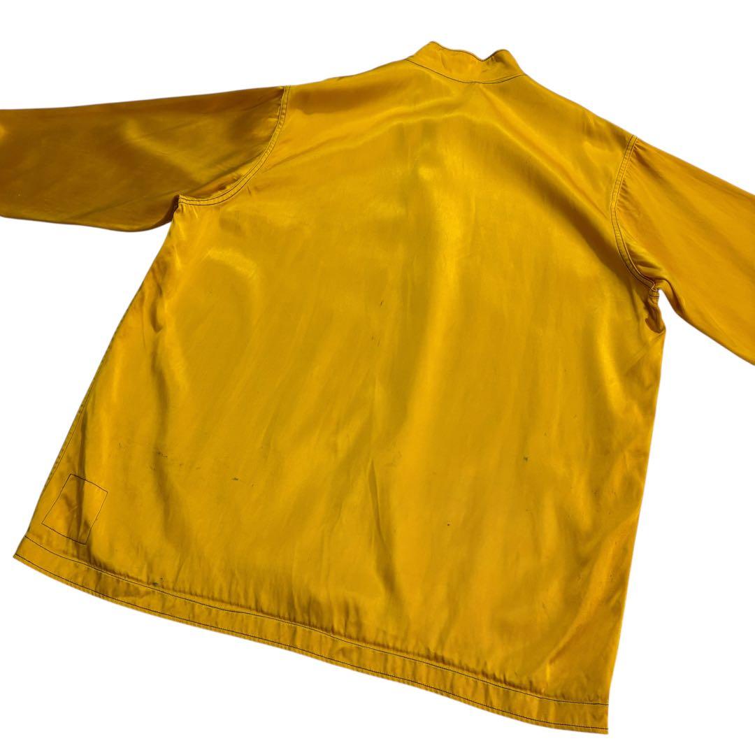 60s USNAVY フライトデッキクルー サマージャケット XL 黄色 黒