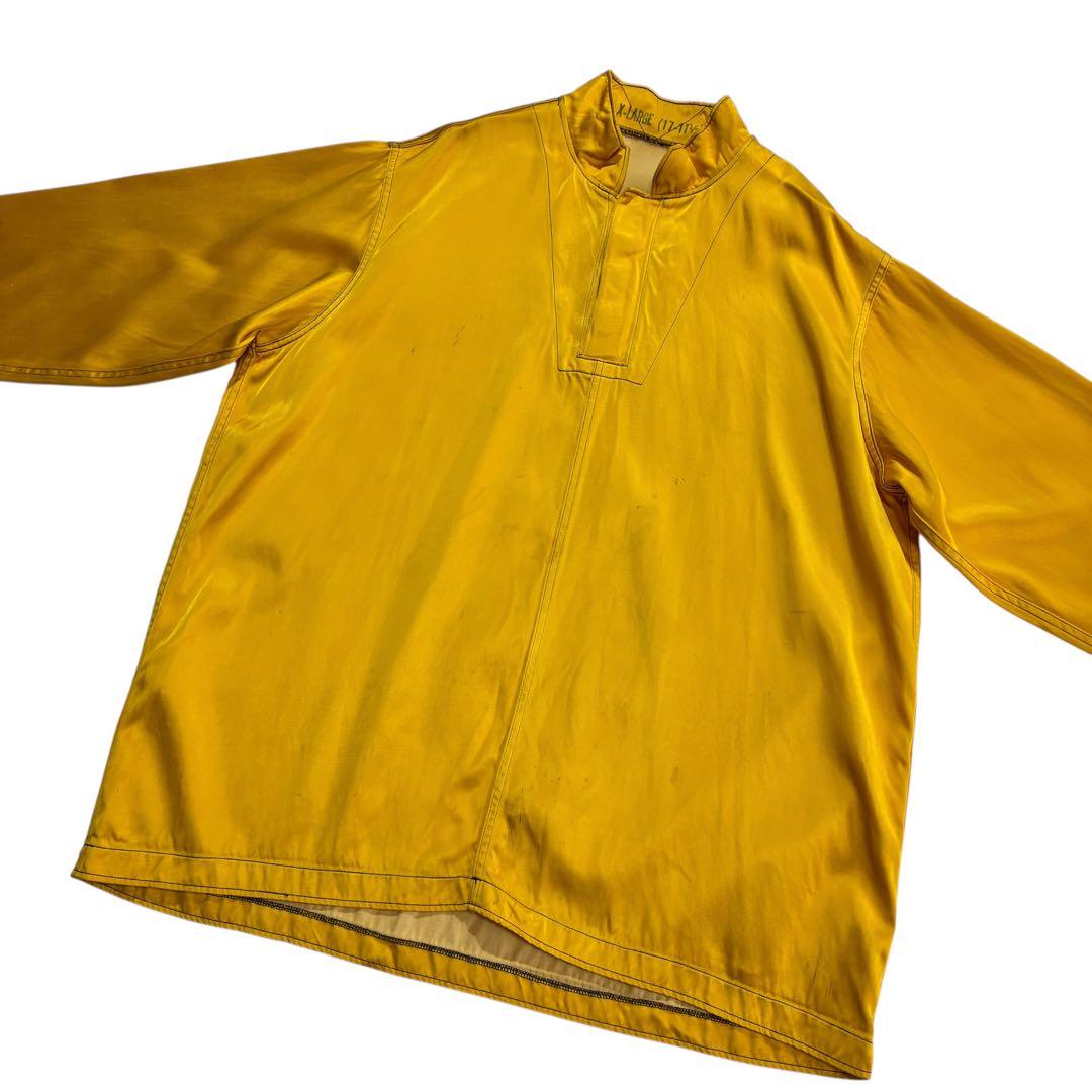 60s USNAVY フライトデッキクルー サマージャケット XL 黄色 黒