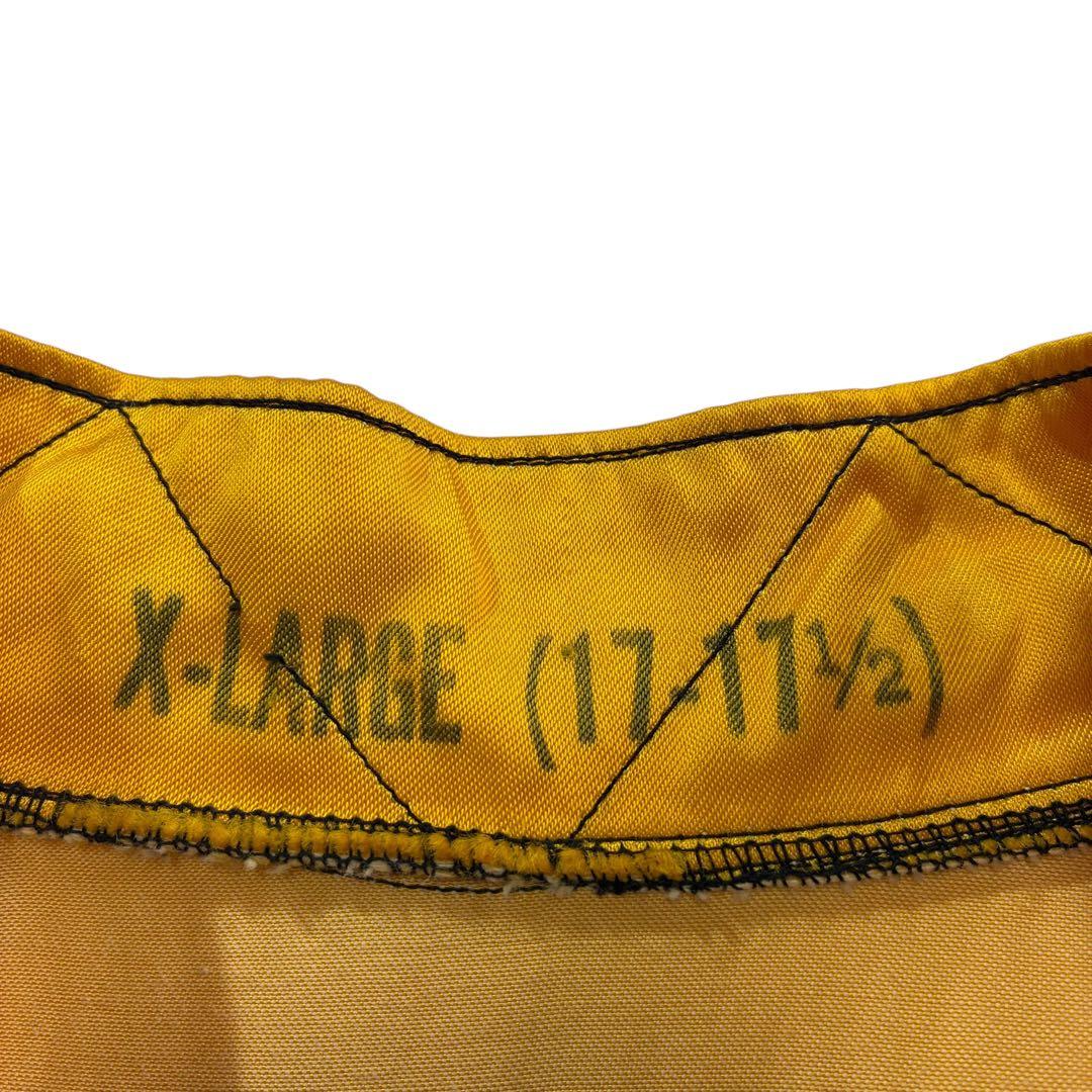 60s USNAVY フライトデッキクルー サマージャケット XL 黄色 黒