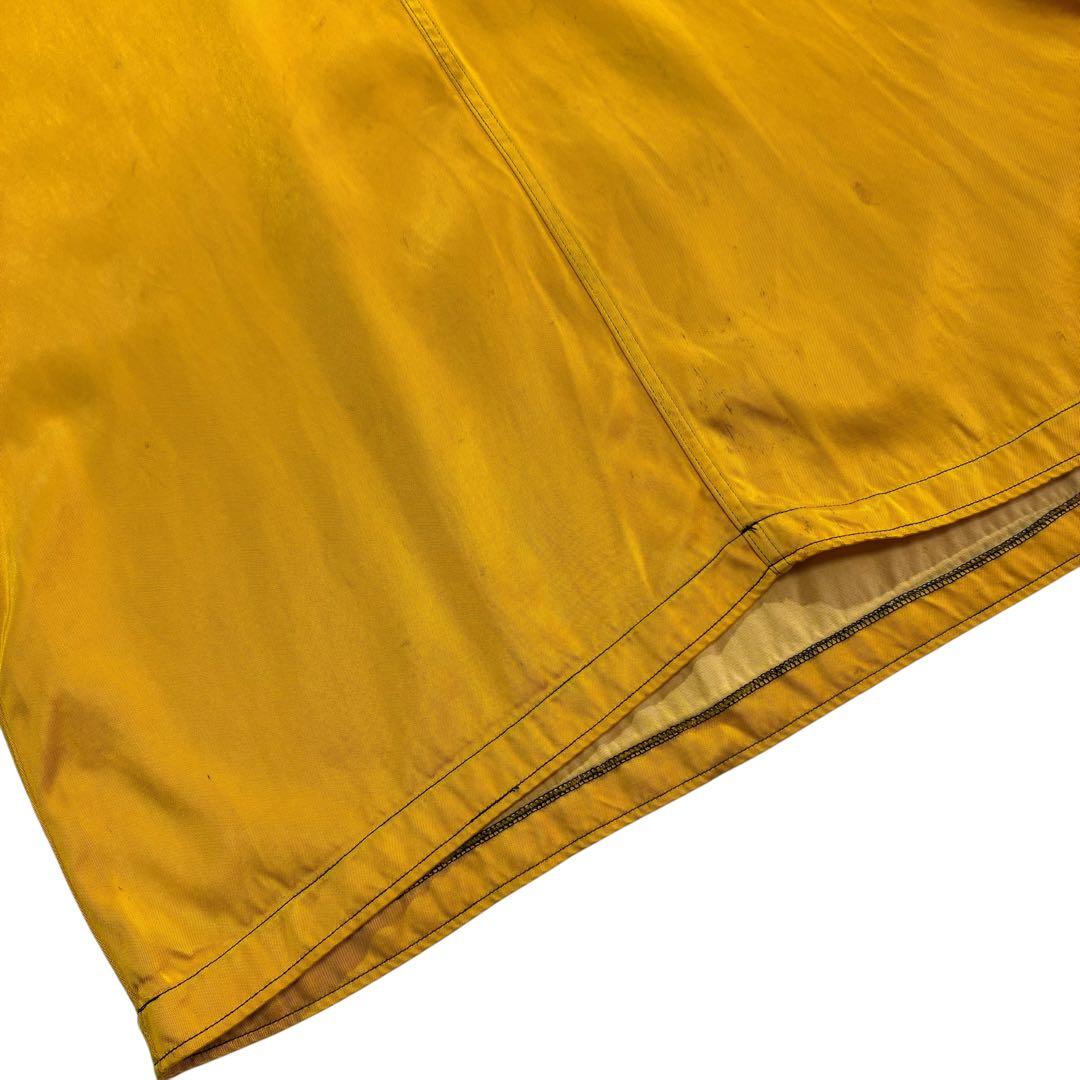 60s USNAVY フライトデッキクルー サマージャケット XL 黄色 黒