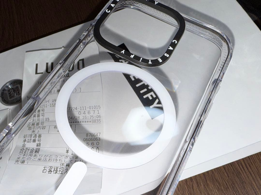 【中古美品】CASETiFY iPhone16Pro用クリアケース 最終値下げ