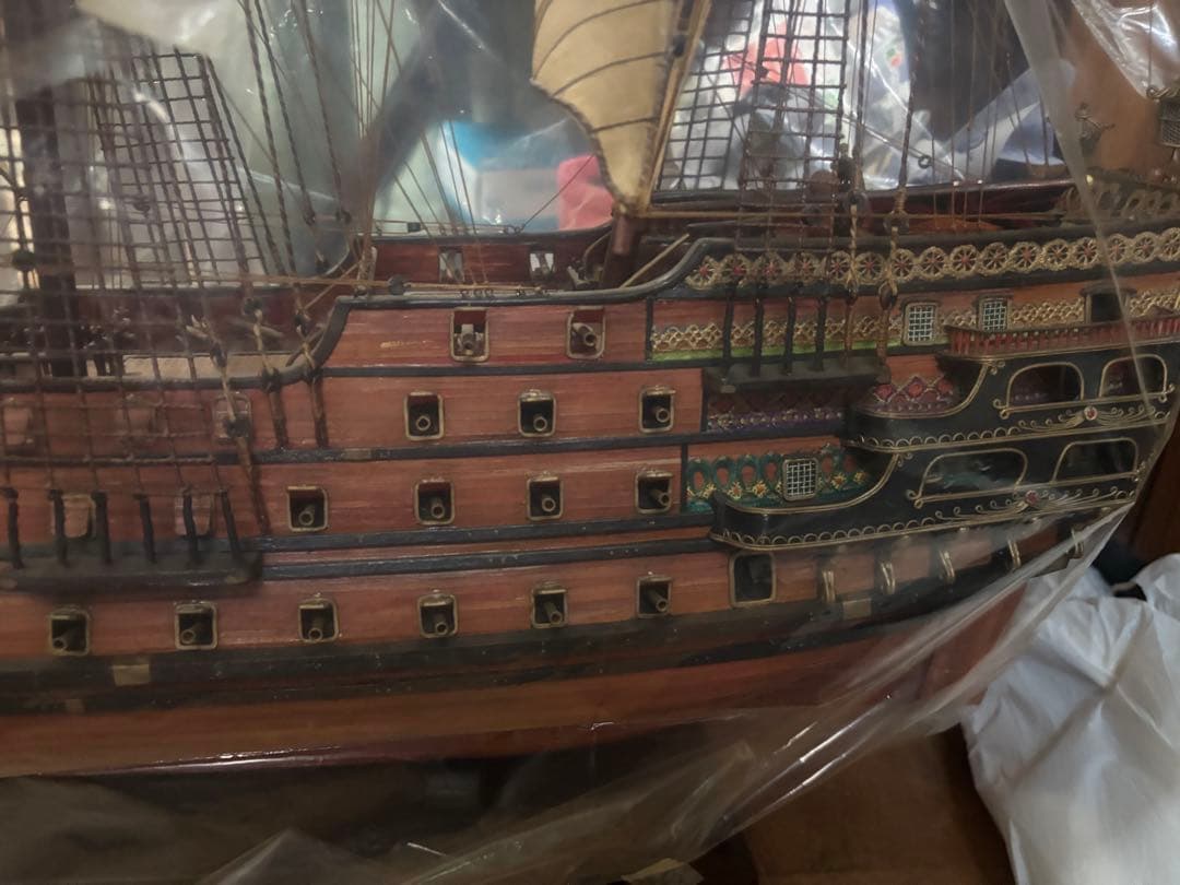 18〜19世紀のHMS Victory系の戦列艦　大型帆船模型 木製手作り