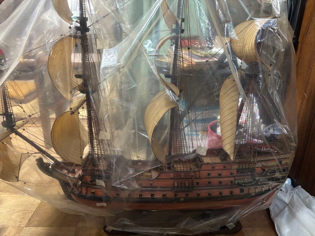 18〜19世紀のHMS Victory系の戦列艦　大型帆船模型 木製手作り