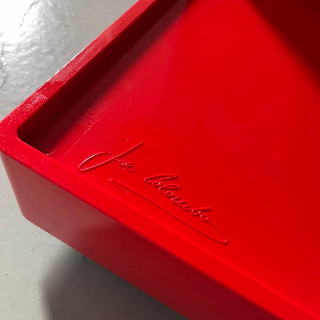 【正規品】Joe Colombo B-LINE ボビーワゴン 2段 レッド