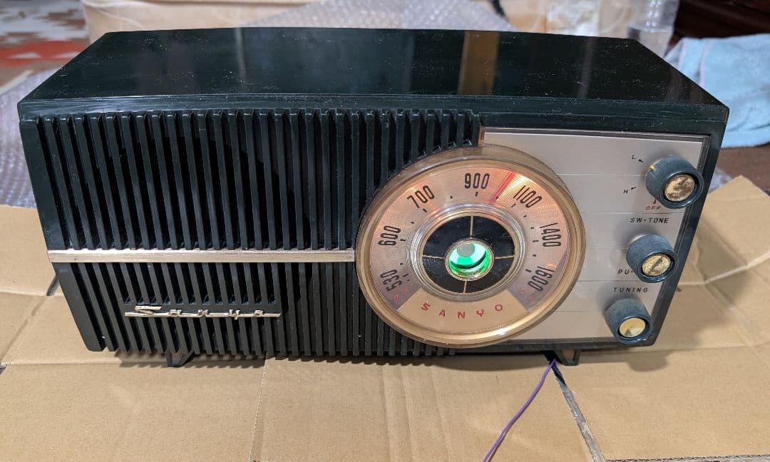 サンヨーSS-70 真空管ラジオ　bluetooth付昭和レトロマイラジオ