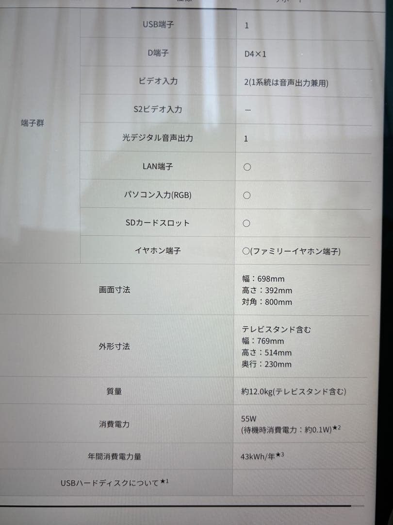 Panasonic TH-L32X3 テレビ