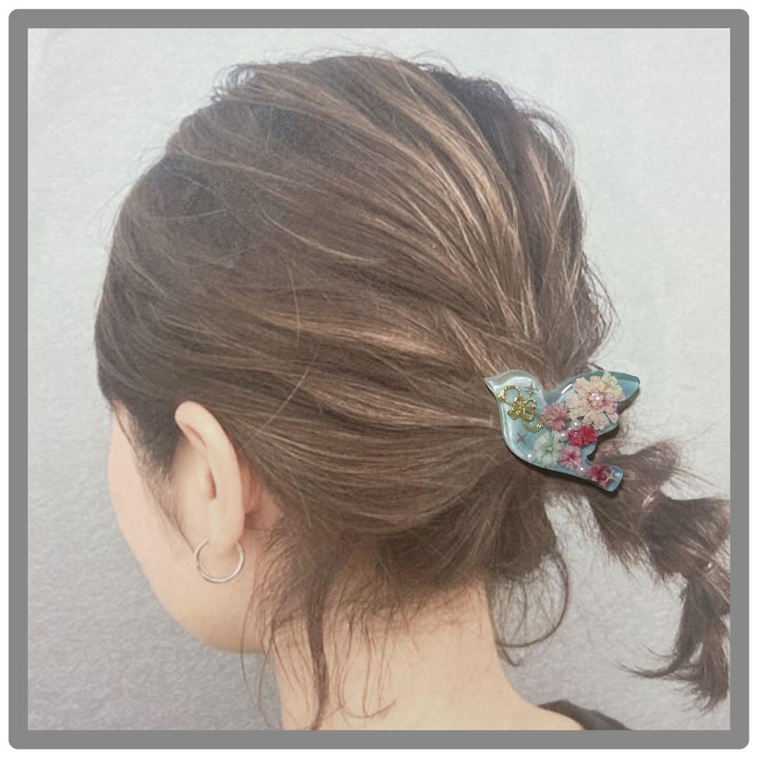 No 73＊可愛い鳥型レジンヘアゴム＊٩(๑❛ᴗ❛๑)۶＊