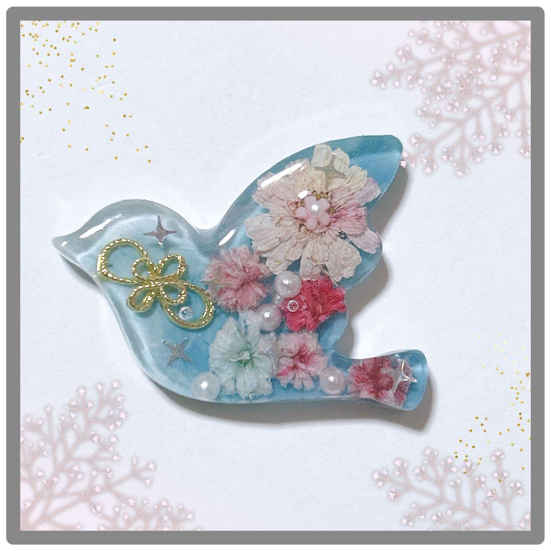 No 73＊可愛い鳥型レジンヘアゴム＊٩(๑❛ᴗ❛๑)۶＊