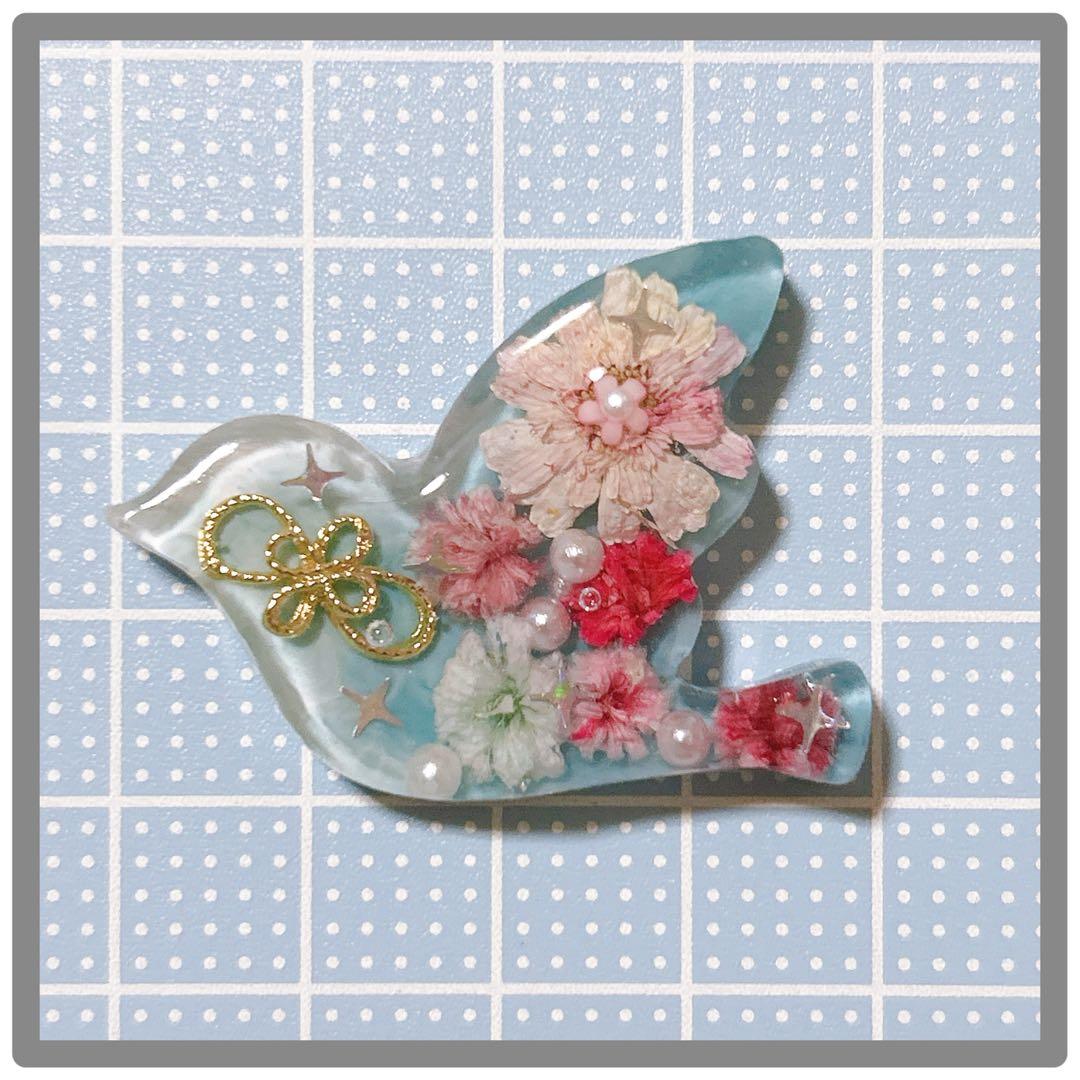 No 73＊可愛い鳥型レジンヘアゴム＊٩(๑❛ᴗ❛๑)۶＊