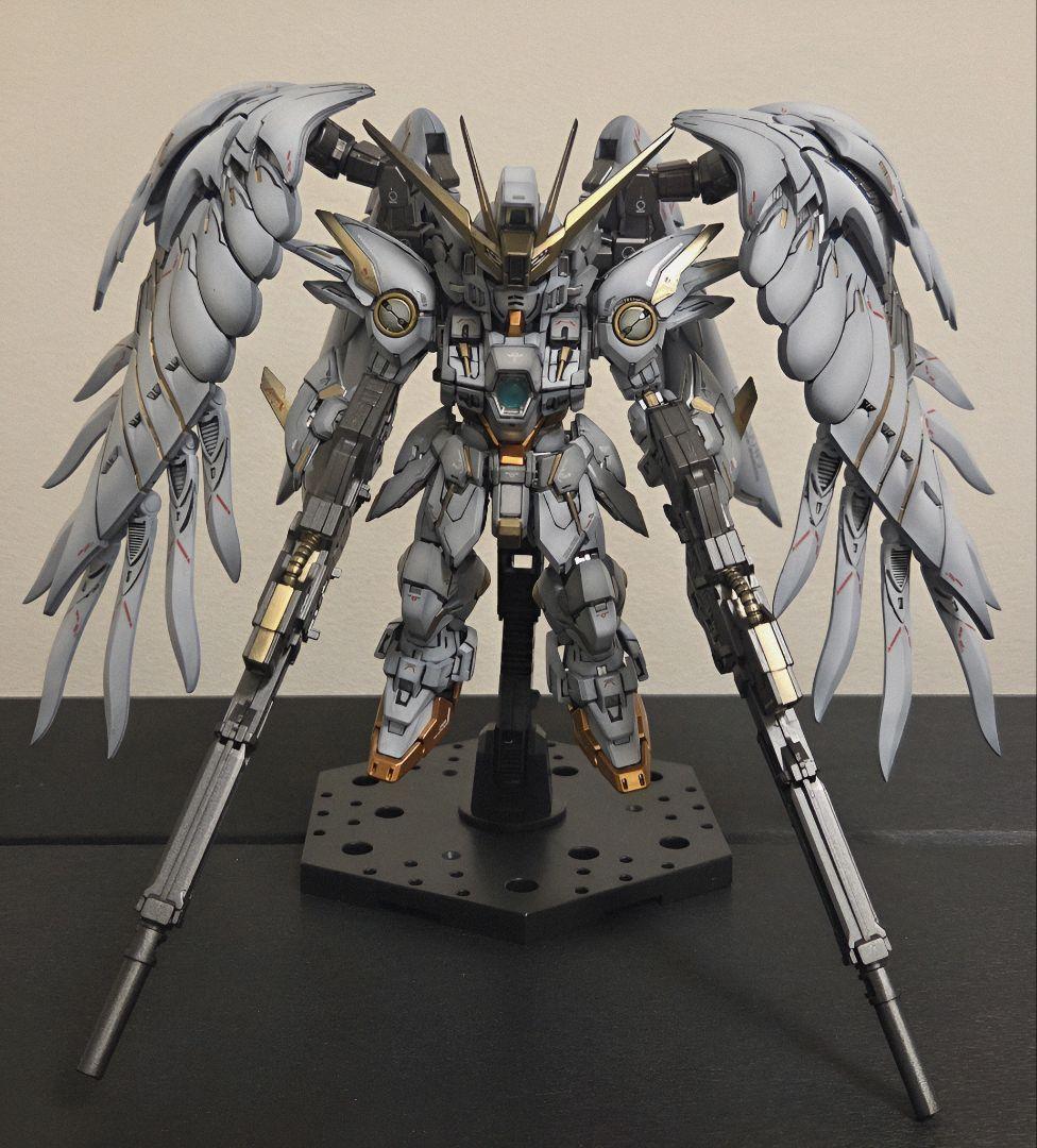 MGSD ウイングガンダムゼロ EW スノーホワイトプレリュード 全塗装完成品