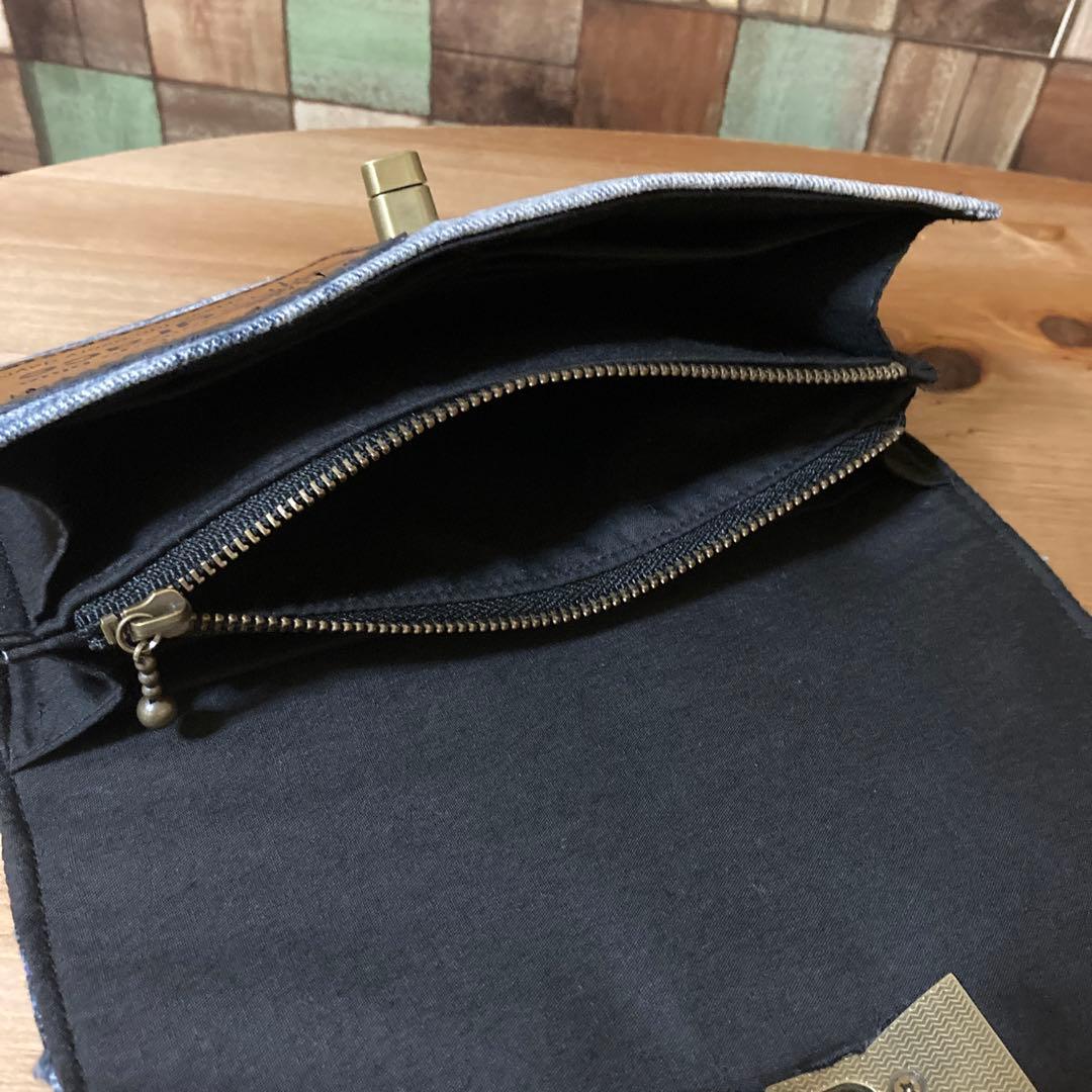 デニムリメイク 長財布୨୧