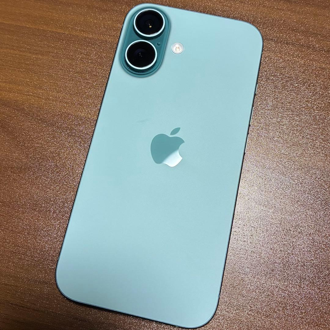 美品 iPhone16 128GB バッテリー100% SIMフリー ティール
