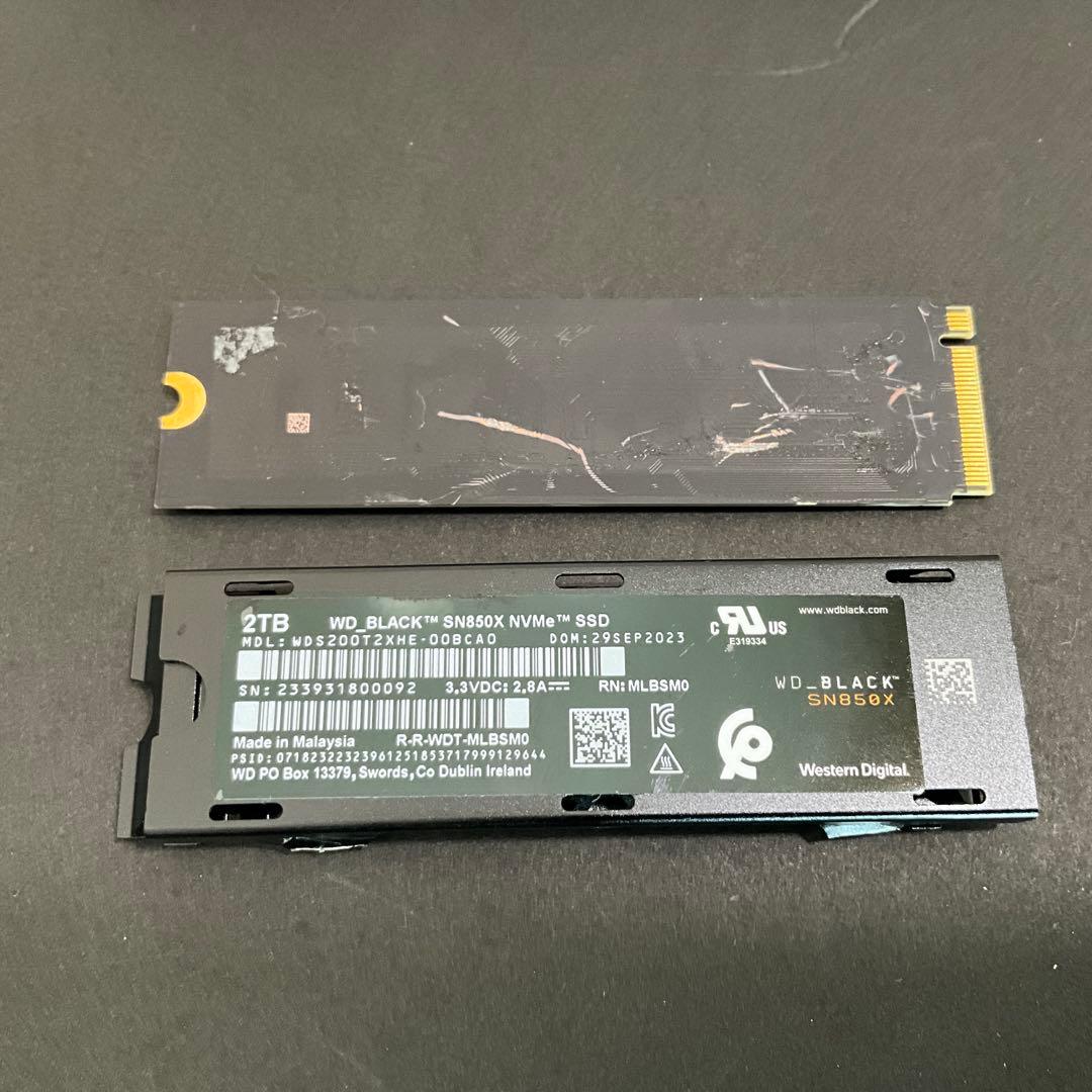 【ジャンク品】WD_BLACK SN850X NVMe SSD 2TB