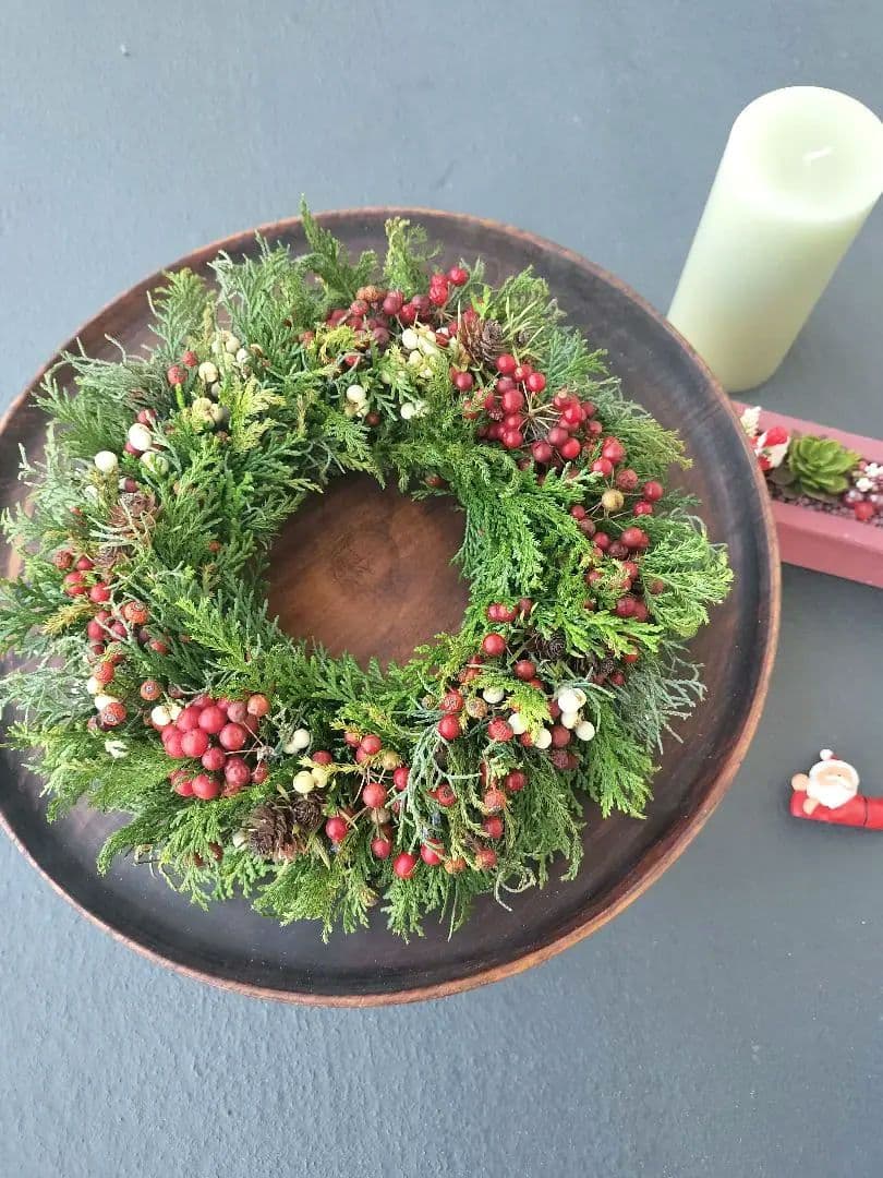 ドライフラワー＊クリスマスリース