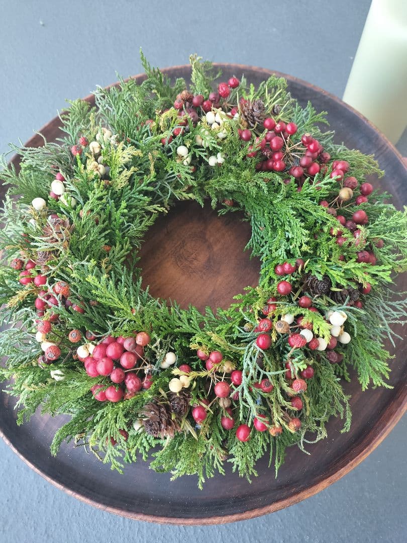 ドライフラワー＊クリスマスリース